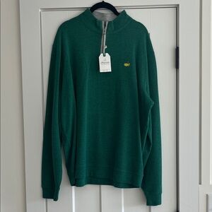 Masters Green 3/4 Zip-Up Sweater